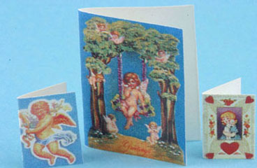 Dollhouse Miniature Valentines 3Pcs.